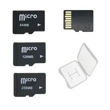 With Free Case! 10PCS/LOT 64MB 128MB 256MB 512MB Micro SD Card TF Card Memory Card For Cellphone(Secure Digital