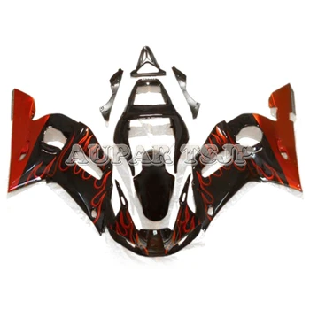 

Black Red Cowlings for Yamaha YZF-600 1998 1999 2000 2001 2002 R6 98 99 00 01 02 Panels ABS Plastic Injection Body Work Fairings