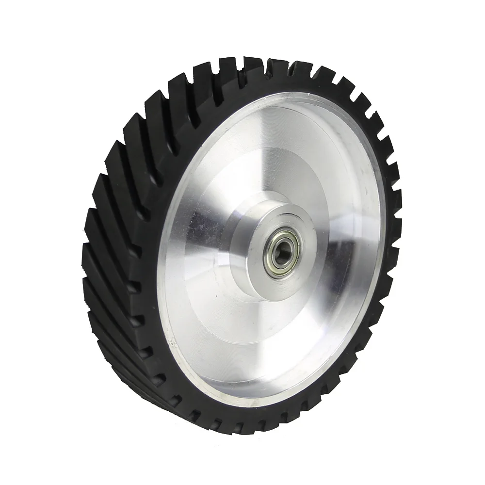 250*50*32mm flat surface Belt grinder Rubber contact wheel Abrasive belts 