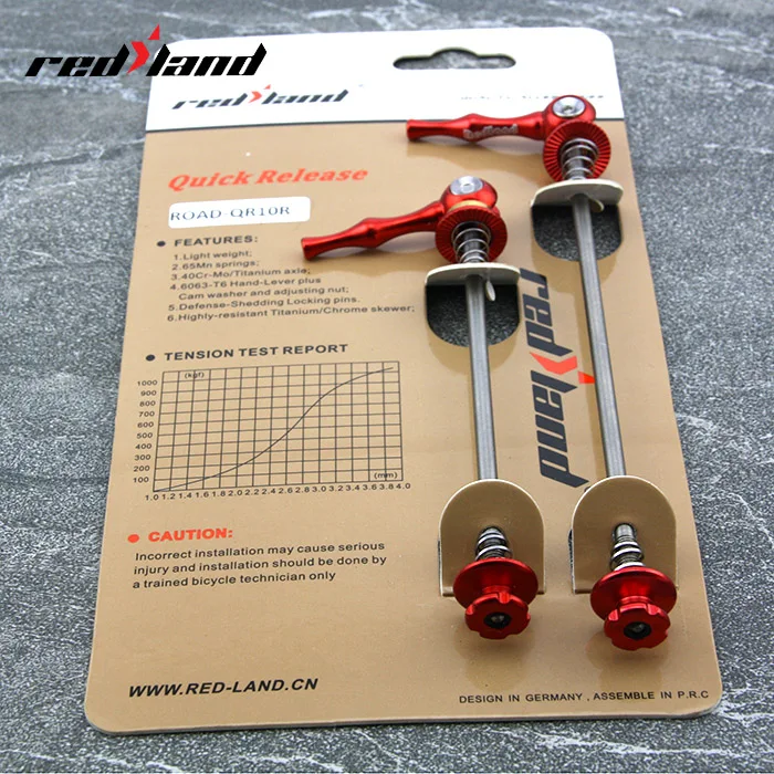 

RedLand Road Bicycle Hub Accessories Hub Quick Release Road Bicycle Quick Release Front 112 Rear 148mm Wheel Hub Skewers 1 pair