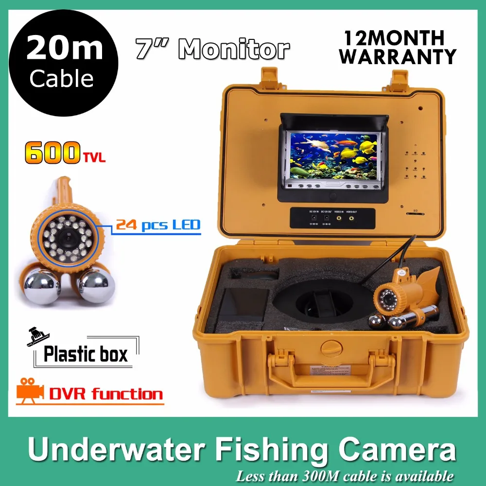 7" TFT LCD Underwater Video Fish Finder System With 600TVL Underwater