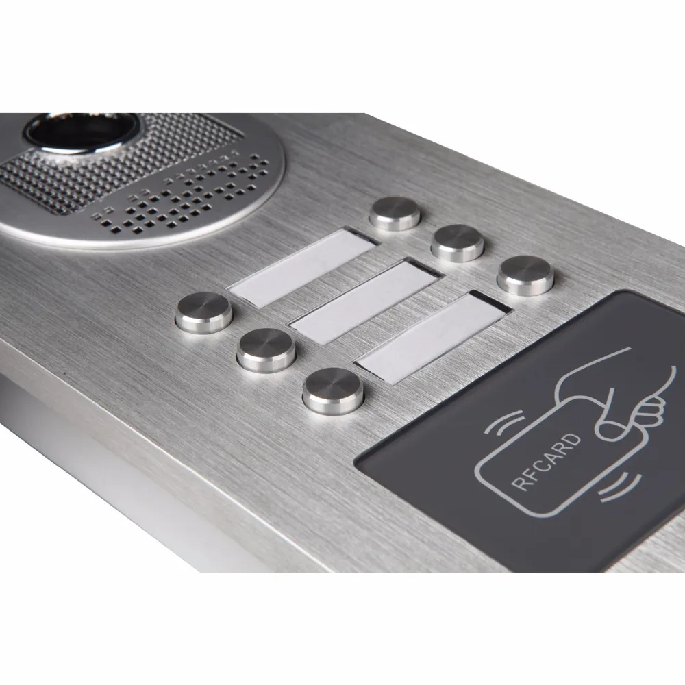 SmartYIBA Водонепроницаемый RFID доступ проводной видео дверной звонок наружная ИК-камера ночного видения Домофон Система 2 кнопки