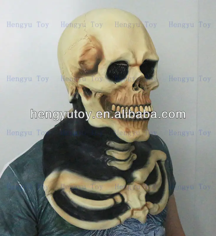 

New Product Eco-friendly Latex Skull Head Mask for Halloween Costume