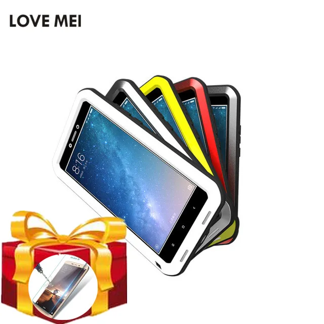 Gorilla glass film gift) Waterproof Case For Xiaomi Mi max 2 Love Mei Shockproof cover max2 Phone Cover | Мобильные телефоны и
