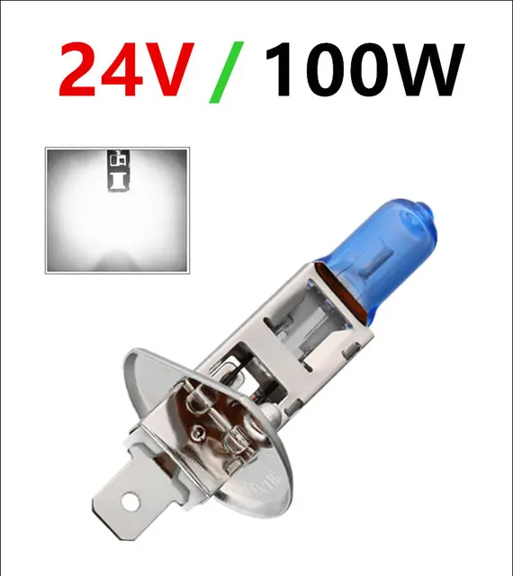 H1 H3 H4 H7 100W 24V Super Bright White Led car light halogen bulb Styling HeadLight Lamp Fog Lights auto 2