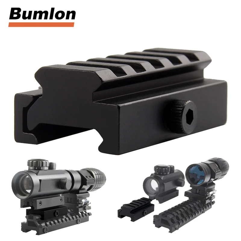 riser Mount Quick Release 20mm rail QD mount picatinny for red dot scope 