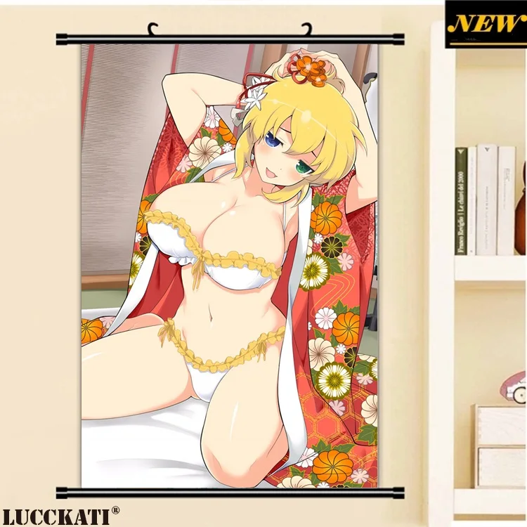 

40X60CM Senran Kagura Burst Games Bikini sexy loli cameltoe cartoon anime wall picture wallpaper poster scroll canvas painting