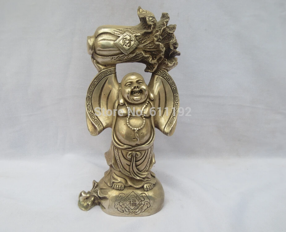 

Art Collection Hand carved Tibet silver Lucky buddha statue/sculpture, Home decoration Metal crafts