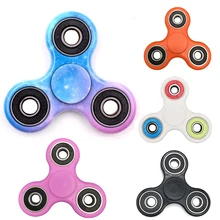 7 Цветов керамика Бусы Tri-Spinner Пластиковые EDC Руки Спиннер Для Аутизма и СДВГ волнуются спинер Долгое Время Анти стресс Игрушки