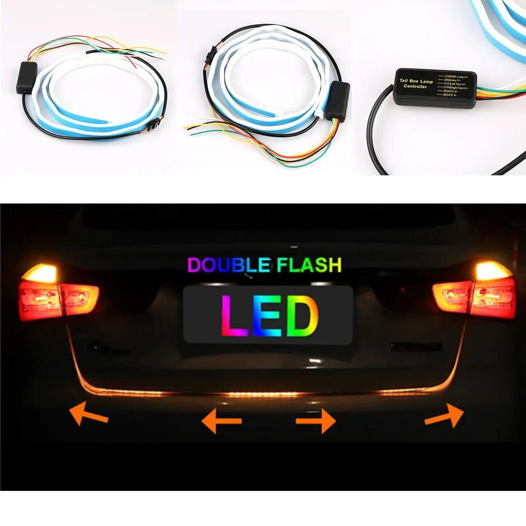 LED Car Signal Light Taillight Strobe Warning Light Grille Flashing