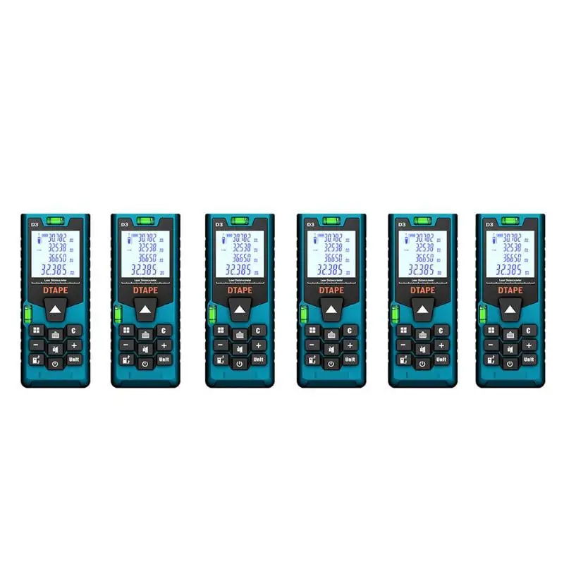 DTAPE D3 Digital Laser Distance Meter 40/50/60/80/100m Rangefinder Range Finder Auto Power Off Tape Ruler Measure Distance Teste