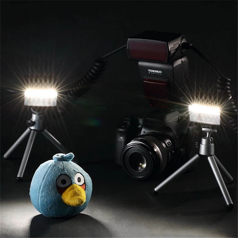 YONGNUO YN24EX TTL Flash Speedlite 5600K with 2pcs Flash Heads and 4pcs Adapter Rings for Canon Sony Camera Dental Photography