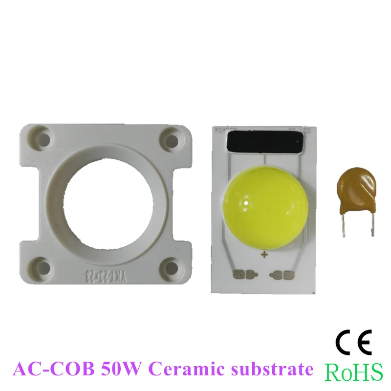 

KINLAMS 5pcs AC220V Ceramic COB Integrated Driver Dimmable 20W 30W 50W For LED Flood Light LED Bulb Mining Down Light Outdoor
