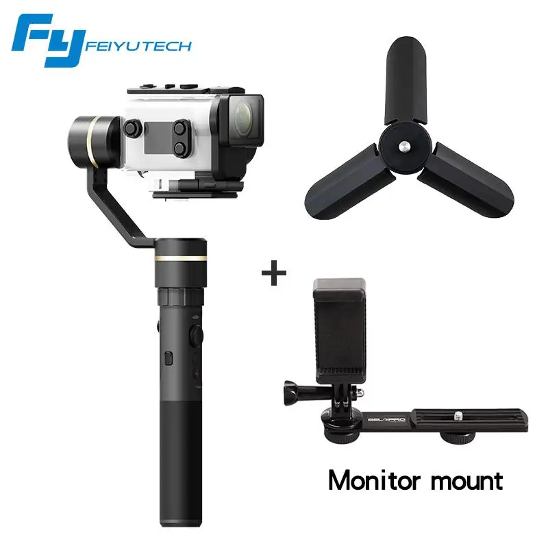 Feiyutech Feiyu G5GS ручной карданный в sony AS50 AS50R AS300 AS300R sony X3000 X3000R брызг 3 оси Stabilizzatore - Цвет: with  tripod n mount