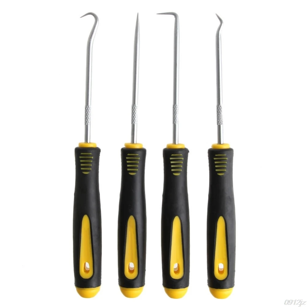

4Pcs Durable Car Hook Oil Seal O-Ring Seal Remover Pick Set Craft Hand Tools New Drop ship LS'D Tool qiang