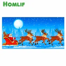 На заказ 5d алмазная живопись Sika олень Санта рождественские подарки eigen foto полная квадратная Алмазная вышивка животный пейзаж с оленем любовником