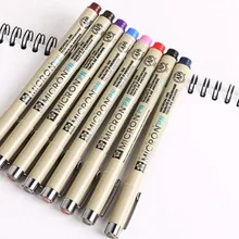 SAKURA Micron PN ручка PIGMA пластиковая водонепроницаемая, устойчивая к выцветанию 8 цветов Япония