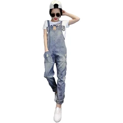 Women Jeans Jumpsuit Autumn Casual Vintage Skinny Washed Bleached Scratched Ripped Denim Overall Femininity Vestidos Women Jeans Jumpsuit Autumn Casual Vintage Skinny Washed Bleached Scratched Ripped Denim Overall Femininity Vestidos