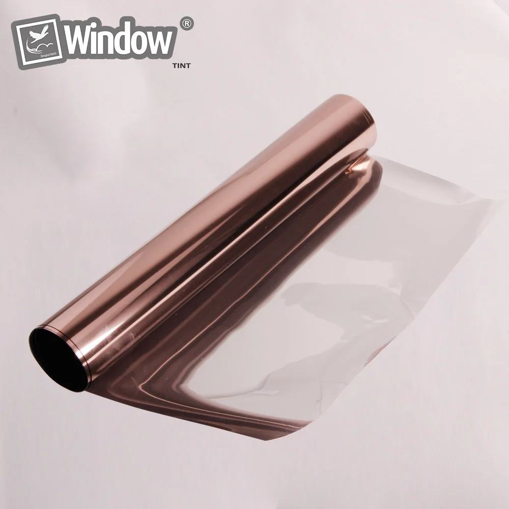 60/"x50 FT ROLL REFLECTIVE BRONZE 10/% ECO WINDOW TINT PRIVACY FILM BROWN METAL