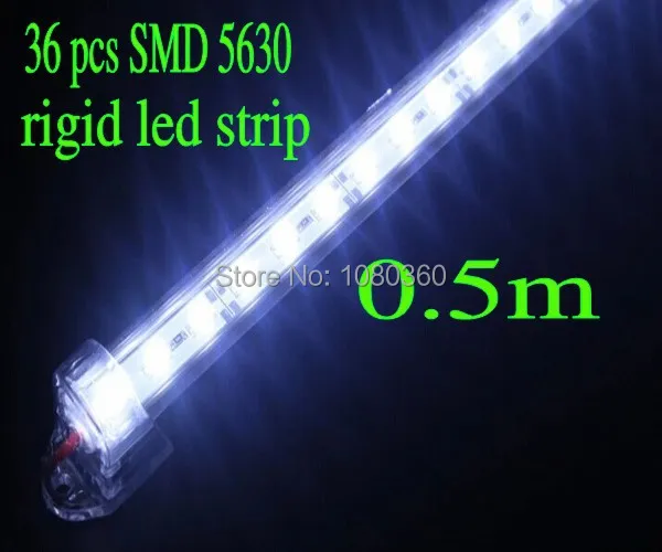 5 комплектов DC 12 В/24 В жесткая СВЕТОДИОДНАЯ лента SMD 5630 50 см светодиодный светильник с алюминиевым корпусом U 0,5 м