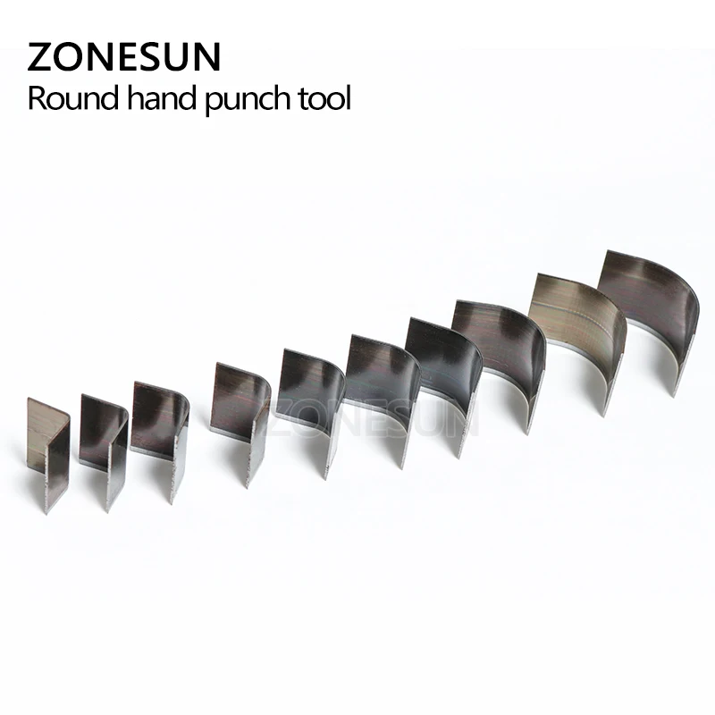 ZONESUN 10 шт./лот кожаный кошелек сумка угловой круглый перфорационный инструмент