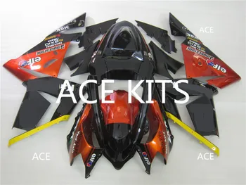 

New ABS Motorcycle Fairings Kit Fit For Kawasaki ZX-10R 04 05 Ninja ZX10R 2004 -2005 Injection Mold Red G2