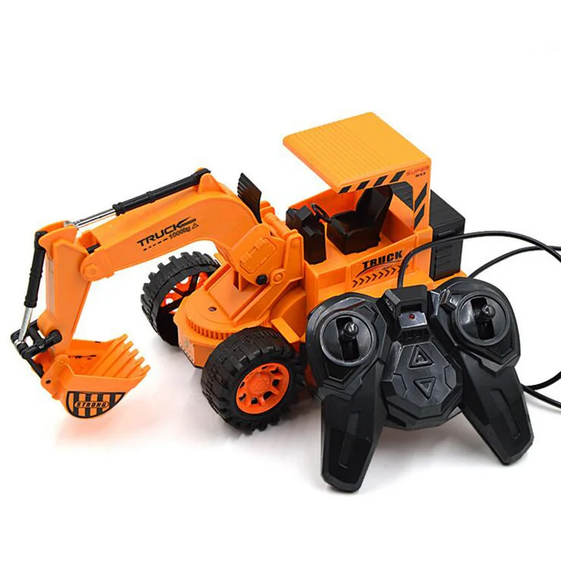 For Birthday Christmas Party 6 Channel Children s Toys Wired Remote Control With Light Excavator Gift