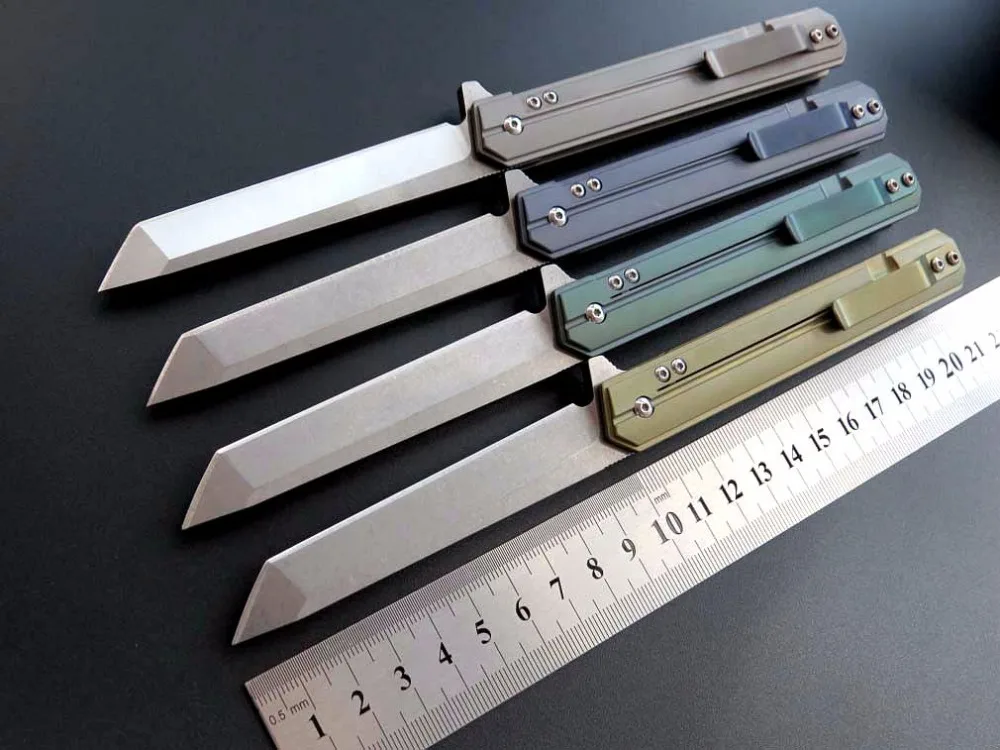 Eafengrow EF219 складной нож knifeQwaiken D2 лезвие Тактический шарикоподшипник Флиппер нож TC4 Кемпинг Открытый выживания Ножи EDC инструмент