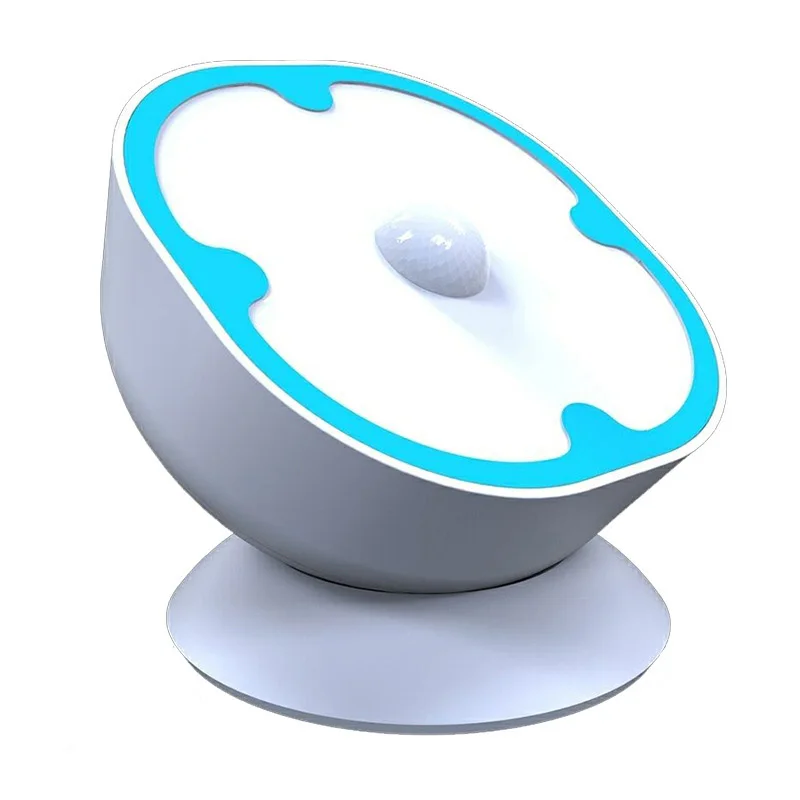 

LED Motion Sensor Night Light USB Charging 360 Degree Rotating Wall Cabinet Bathroom Table Lamp Night Light