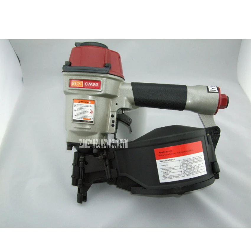 

New Arrival Roll Nail Gun CN90 High Quality Coil Nail Guns Air Gun Industrial Pallet Air Nailer 225-275 nail