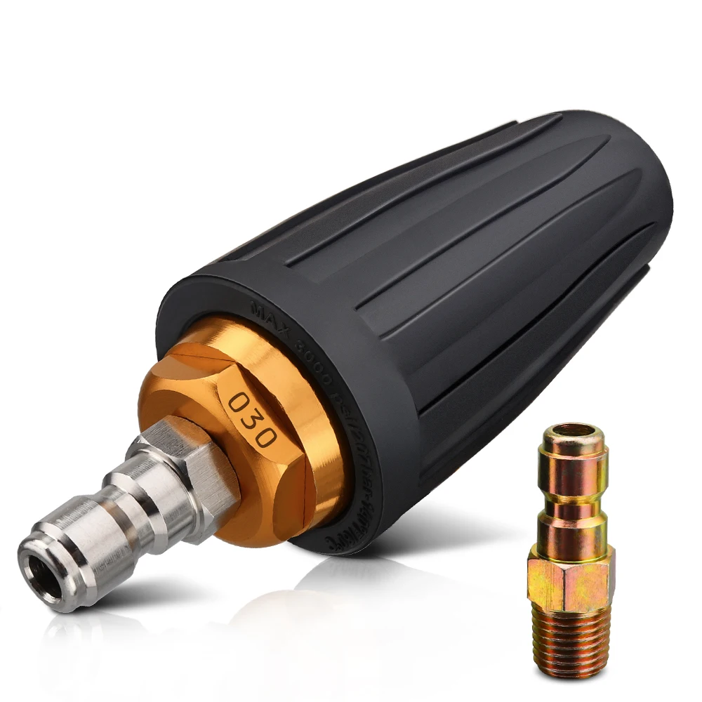 

Turbo Nozzle 3000psi Turbo Spray Nozzle Rotating Pressure Washer with 1/4’'' Quick Connect Plug for Garden Cleaning