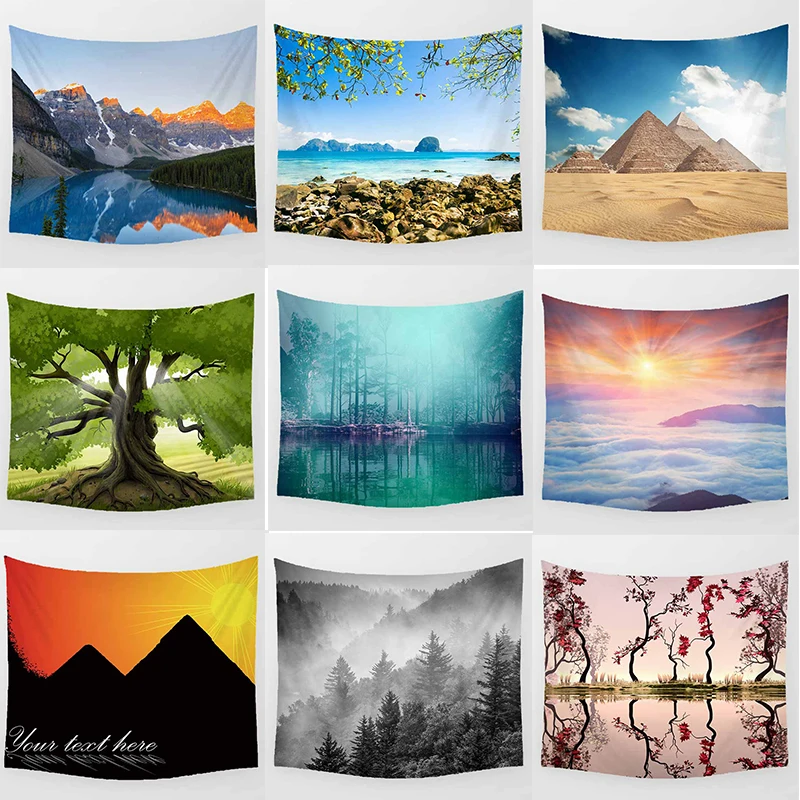 Beauty forest tapestry scenery pretty tapestries Wall Hanging Printed