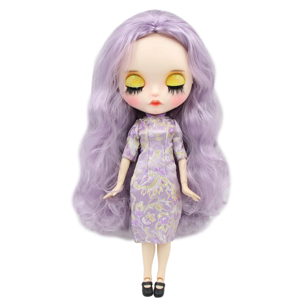 Ледяная кукла DBS Blyth 1/6 bjd сустав тело белая кожа резные губы матовое лицо с бровью
