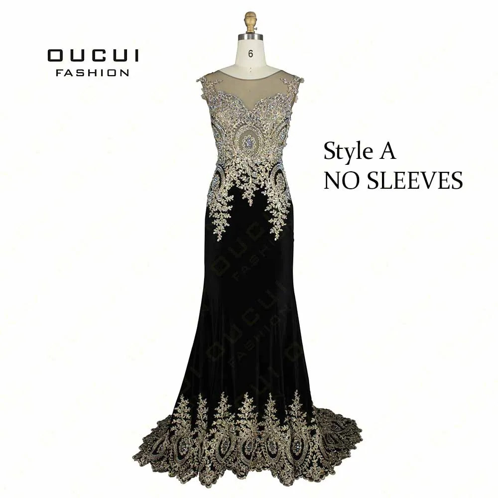 

Real Photos Top Quality Black Color Lace Embroider Party Prom Elegant Long Evening Dress OL102653