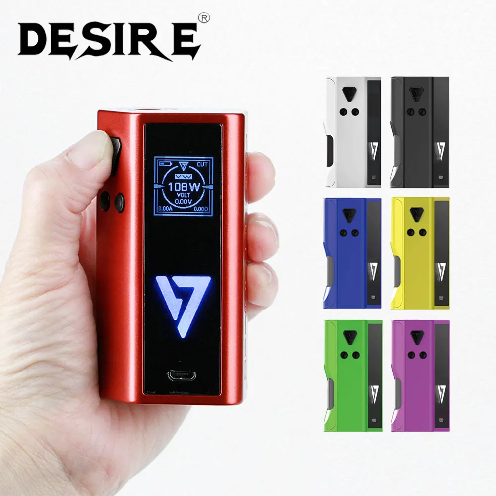 

Original Desire CUT Squonk TC MOD 108W with New CUT 108W-Chip & 7ml Large Squonk Bottle No 21700/18650 Battery Vs Desire X-Mod