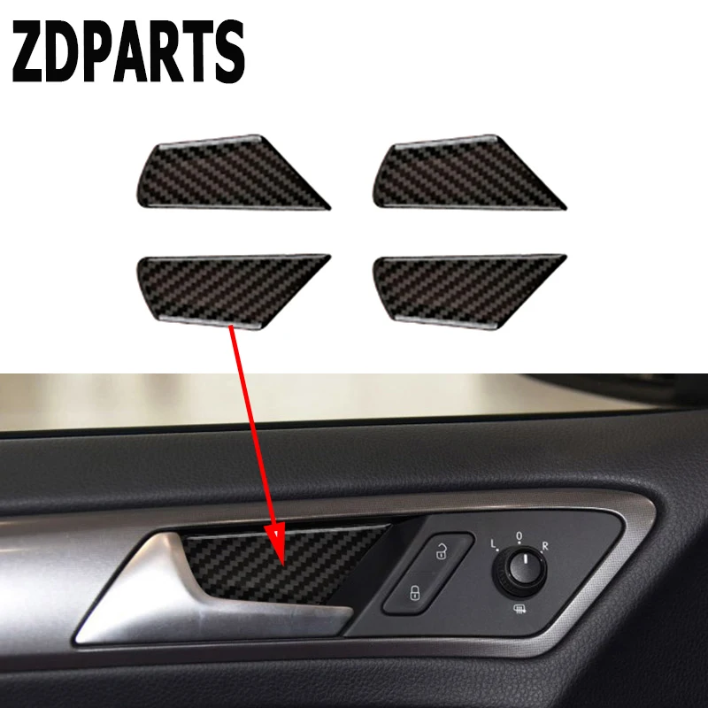 ZDPARTS Carbon Fiber Trim Stickers Covers Fit For Volkswagen VW Golf 7