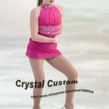 Лед фигурное катание платье для детей новые модные брендовые фигурное катание платье для конкурса DR3547