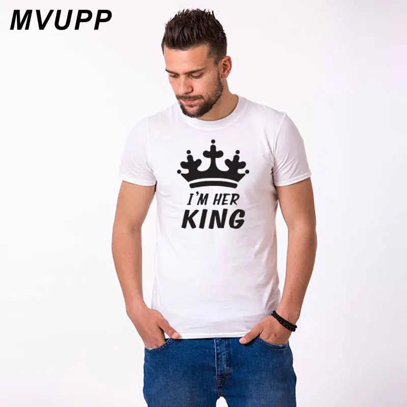 style 3 Парные футболки для мужчин и женщин, одежда для влюбленных, король, королева, Забавные топы, футболки для женщин, повседневные мужские и женские платья, ulzzang harajuku - Цвет: style 3