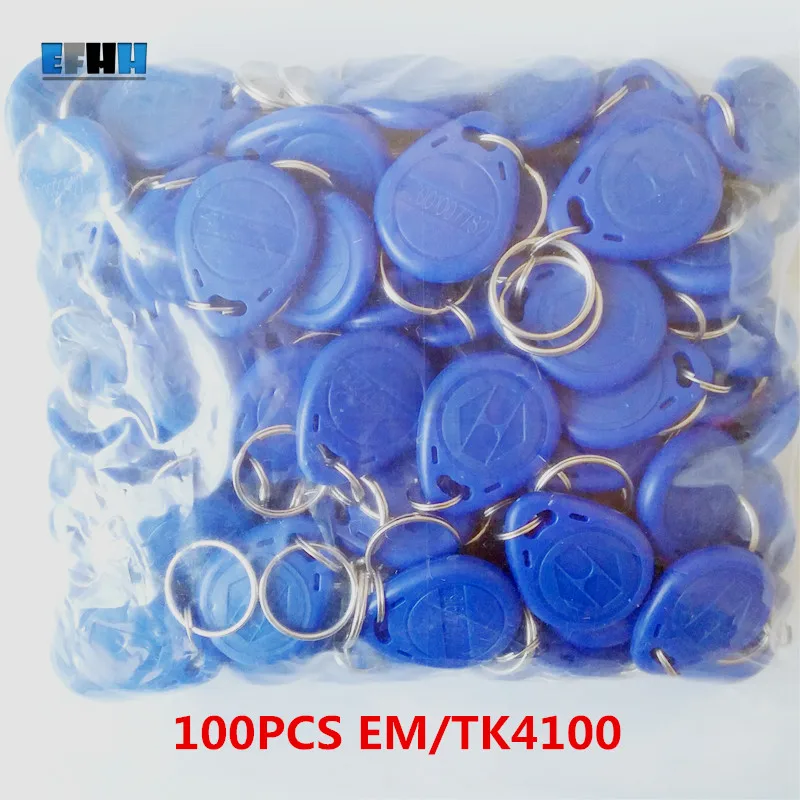 100Pcs/lot 125khz RFID EM4100 TK4100 Key Fobs Token Tags Keyfobs Keychain ID Card Read Only Access Control RFID Card цена 100Pcs/lot 125khz RFID EM4100 TK4100 Key Fobs Token Tags Keyfobs Keychain ID Card Read Only Access Control RFID Card цены онлайн