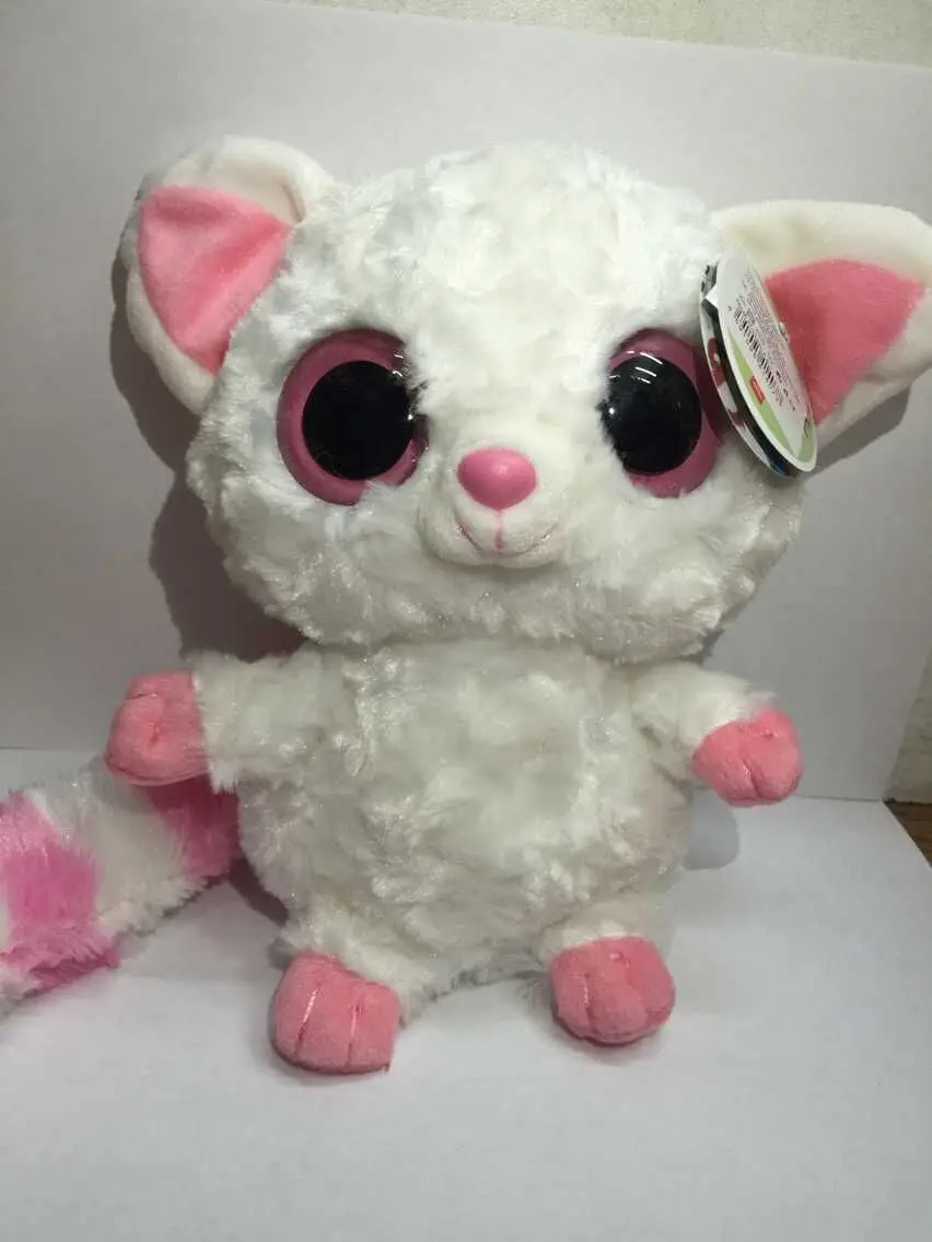 pink lemur stuffed animal