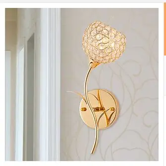 

LED K9 crystal wall lamp hotel bedroom wall lamp 90-220V 5W