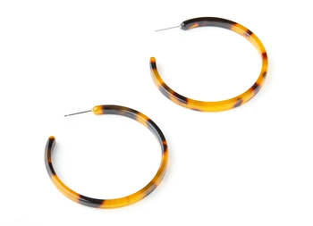 

Acetate Earring Post Charms - Tortoise Shell Earrings - circle Shaped Stud - 6pcs/lot - 48 x 48 x 4 -AC1341