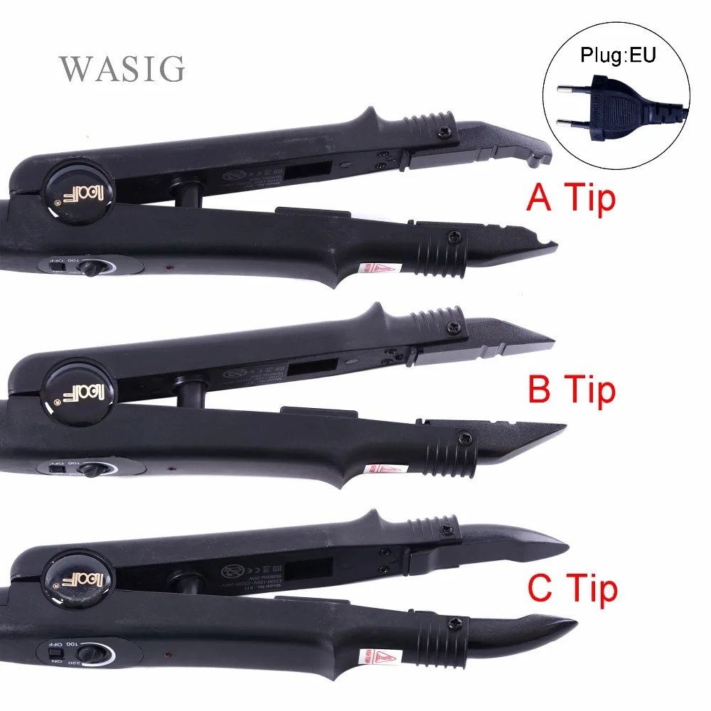 Adjustable Temperature Professional Hair Extension Fusion Iron Heat Connector Wand Iron Melting Tool+EU outlet