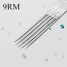 Коробка из 50 шт Одноразовые стерилизованные 9RM иглы татуировки(9 изогнутых Magnum) поставка