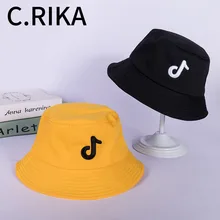 Новые буквы вышивка шапки для рыбака хлопок повседневное ведро шапки Боб унисекс художник шляпа Панама Мода Любовник кепки в стиле хип-хоп