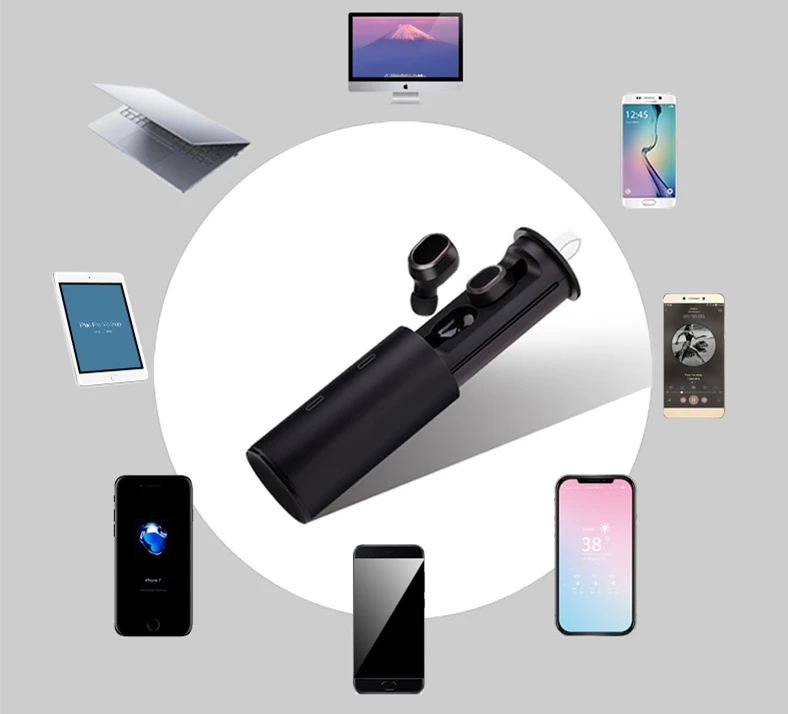 com caixa de carregamento tws bluetooth fone
