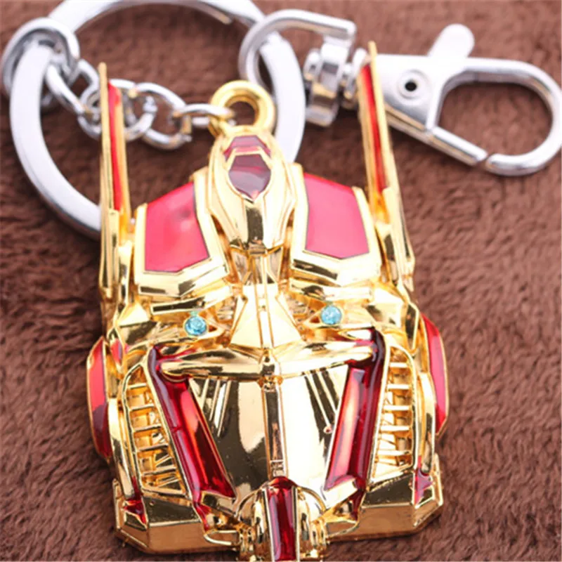 

Keychain Optimus Prime Mask Key Chain Pendant Jewelry European and American Style Keychain Keyring Memorial Gifts