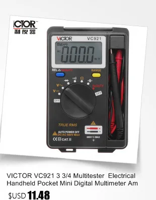 OUTEST 3 3/4 Multitester VC921 3999 DMM против ВИКТОР vc921 мини интегрированный портативный карманный цифровой мультиметр