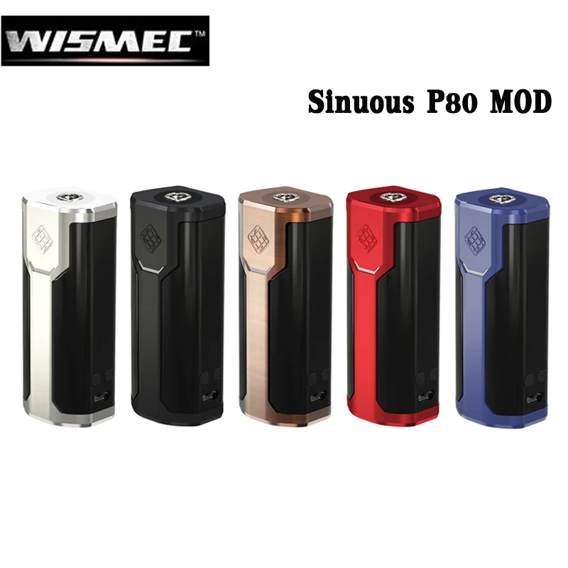 Оригинальная сигарета Wismec P80 80 80W электронная испаритель с поддержкой Elabo Mini Tank RTA