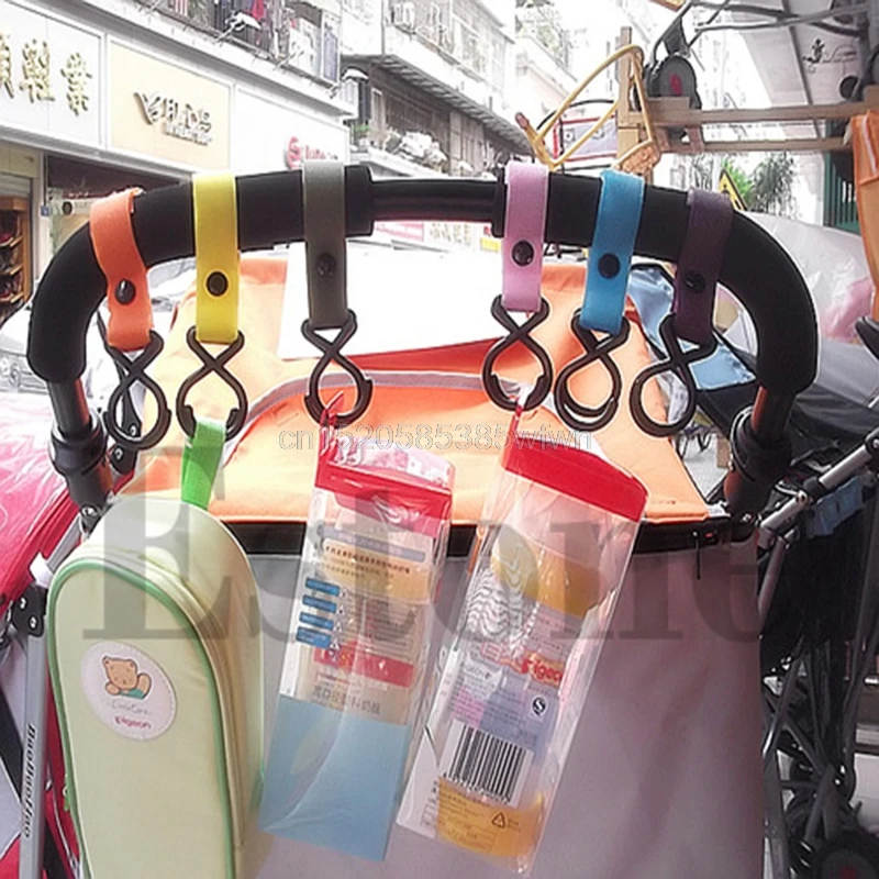 Пластик Детские коляски коляска Вешалка Висячие 2 крючка # HC6U # груза падения